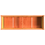 Fioriera Giardino Marrone Cera 150x50x70 cm Legno Massello Pino