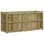Fioriera da Giardino 150x50x70 cm in Legno di Pino Impregnato