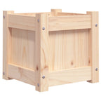 Fioriera da Giardino 31x31x31 cm in Legno Massello di Pino