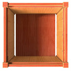 Fioriera Giardino Marrone Cera 50x50x50 cm Legno Massello Pino