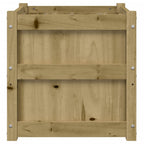 Fioriera da Giardino 50x50x50 cm in Legno di Pino Impregnato