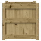 Fioriere da Giardino 2 pz in Legno di Pino Impregnato