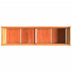 Fioriera Giardino Marrone Cera 180x50x50 cm Legno Massello Pino