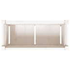 Fioriera da Giardino con Gambe Bianca 70x31x70 cm Massello Pino