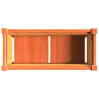 Fioriera Giardino Gambe Marrone Cera 70x31x70 cm Massello Pino