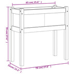 Fioriera Giardino con Gambe 70x31x70 cm Legno Massello Douglas