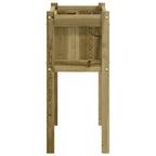 Fioriere da Giardino 2 pz con Gambe in Legno di Pino Impregnato