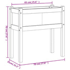 Fioriere da Giardino 2 pz con Gambe in Legno di Pino Impregnato