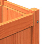 Fioriera Giardino Gambe Marrone Cera 110x31x70 cm Massello Pino