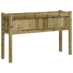 Fioriera Giardino con Gambe 110x31x70 cm Legno Pino Impregnato