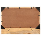 Specchio con Ripiano 80x8x55 cm Vetro e Legno Massello di Mango