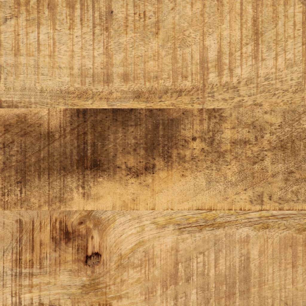 Tavolo Consolle 100x35x76 cm in Legno Massello di Mango e Ferro