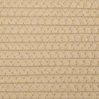 Cesto per Biancheria Beige e Bianco Ø55x36 cm in Cotone