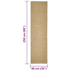 Tappeto in Sisal per Tiragraffi 66x250 cm