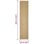 Tappeto in Sisal per Tiragraffi 66x300 cm