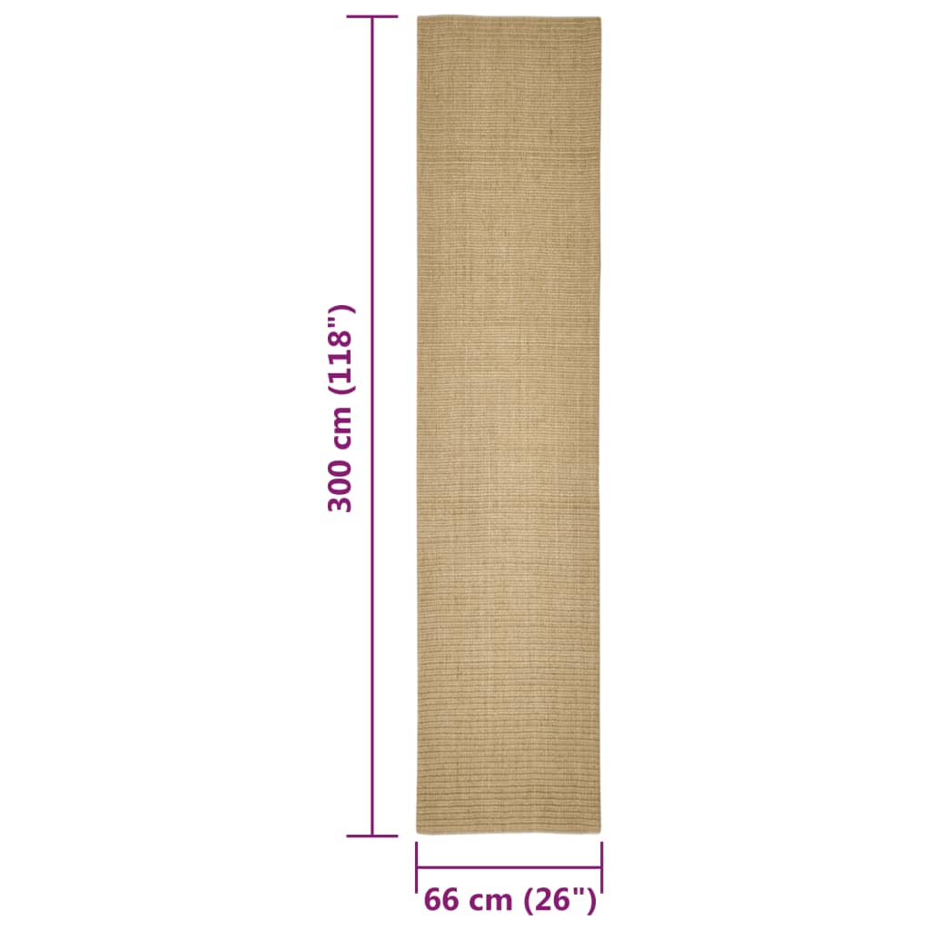 Tappeto in Sisal per Tiragraffi 66x300 cm