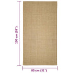Tappeto in Sisal per Tiragraffi 80x150 cm