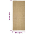 Tappeto in Sisal per Tiragraffi 80x200 cm