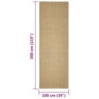 Tappeto in Sisal per Tiragraffi 100x300 cm