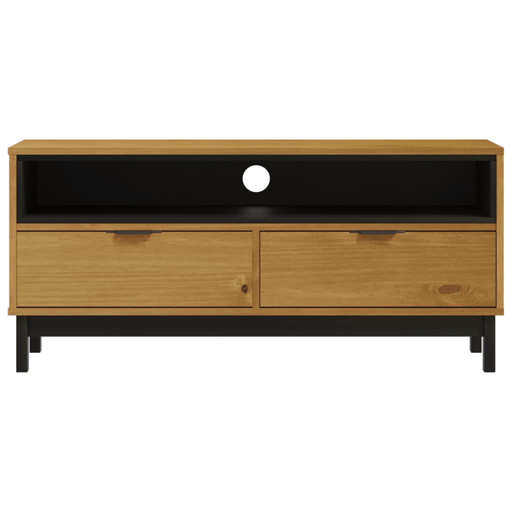 Mobile TV FLAM 110x40x50 cm in Legno Massello di Pino