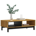 Tavolino da Salotto FLAM 100x50x32,5 cm Legno Massello di Pino