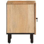 Comodino 40x33x46 cm in Legno Massello di Mango