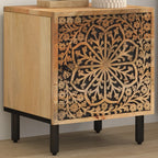 Comodino 40x33x46 cm in Legno Massello di Mango