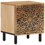 Comodini 2pz 40x33x46 cm in Legno Massello di Mango