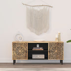 Mobile Porta TV 105x33x46cm in Legno Massello di Mango