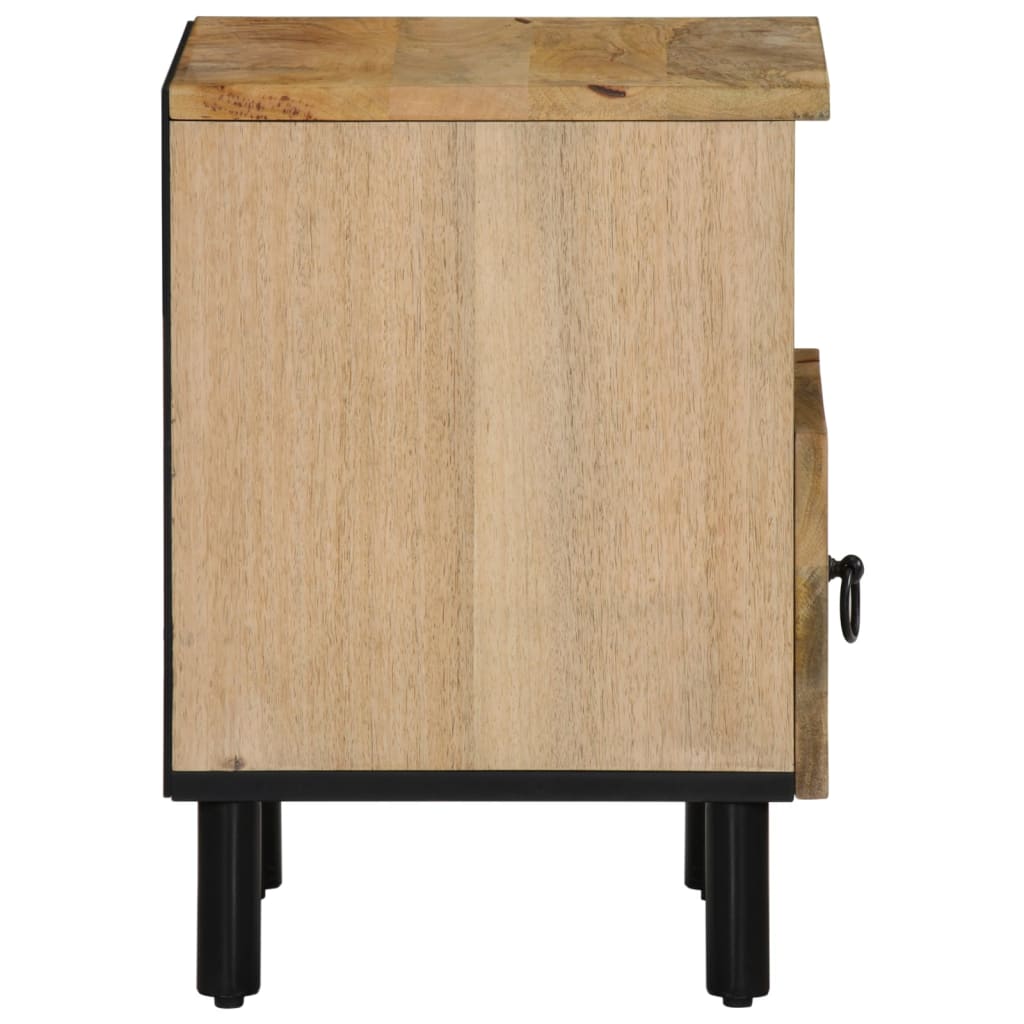 Comodino 40x33x46 cm in Legno Massello di Mango