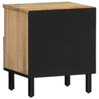 Comodino 40x33x46 cm in Legno Massello di Mango
