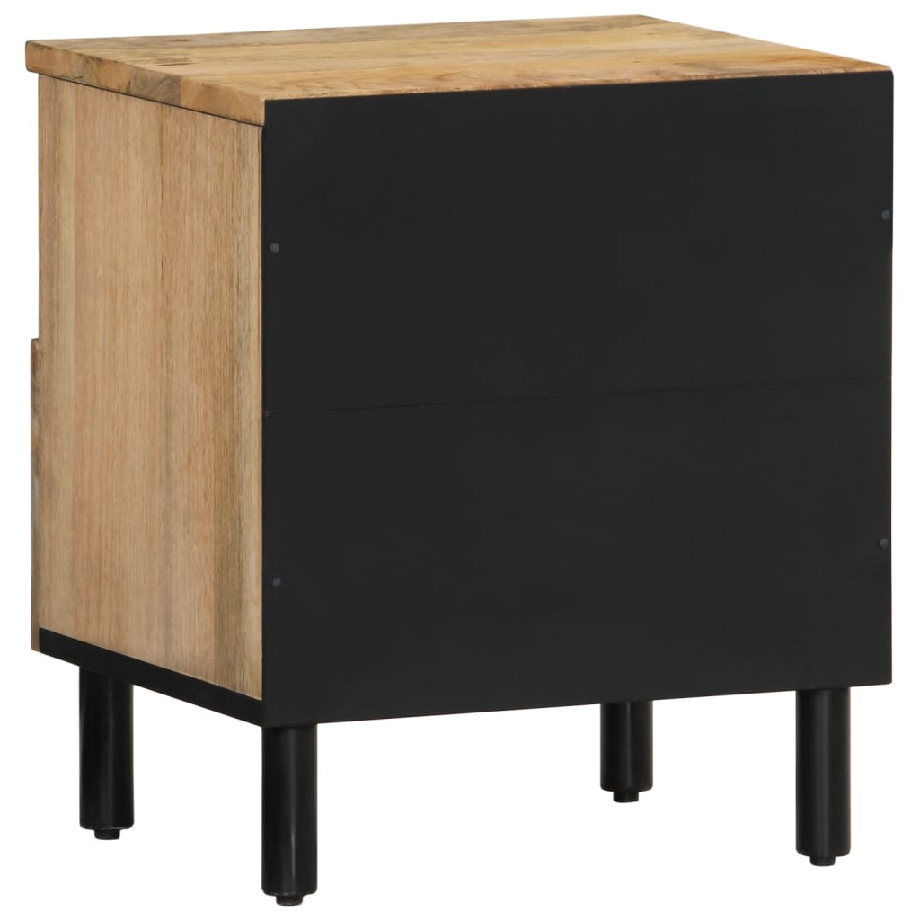 Comodino 40x33x46 cm in Legno Massello di Mango