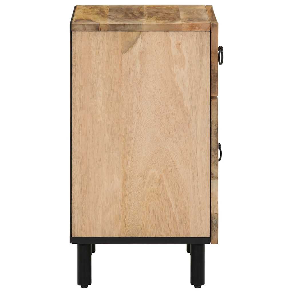 Comodino 50x33x60 cm in Legno Massello di Mango