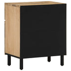 Comodino 50x33x60 cm in Legno Massello di Mango