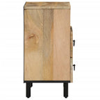 Comodino 50x33x60 cm in Legno Massello di Mango