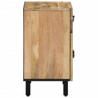 Comodino 50x33x60 cm in Legno Massello di Mango