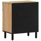 Comodino 50x33x60 cm in Legno Massello di Mango