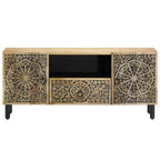 Mobile Porta TV 105x33x46cm in Legno Massello di Mango