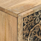 Mobile Porta TV 105x33x46cm in Legno Massello di Mango