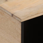 Tavolino da Salotto 80x50x40 cm Legno Massello di Mango