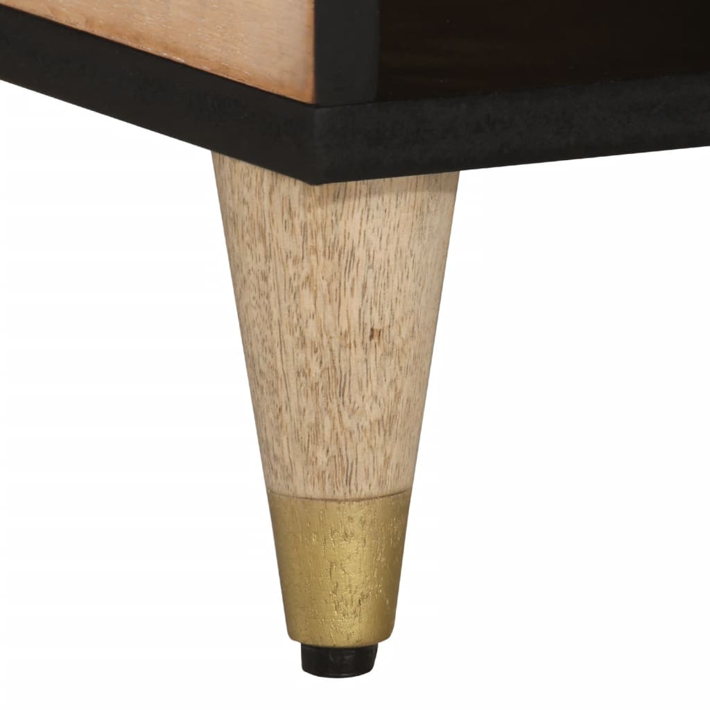 Tavolino da Salotto 80x50x40 cm Legno Massello di Mango