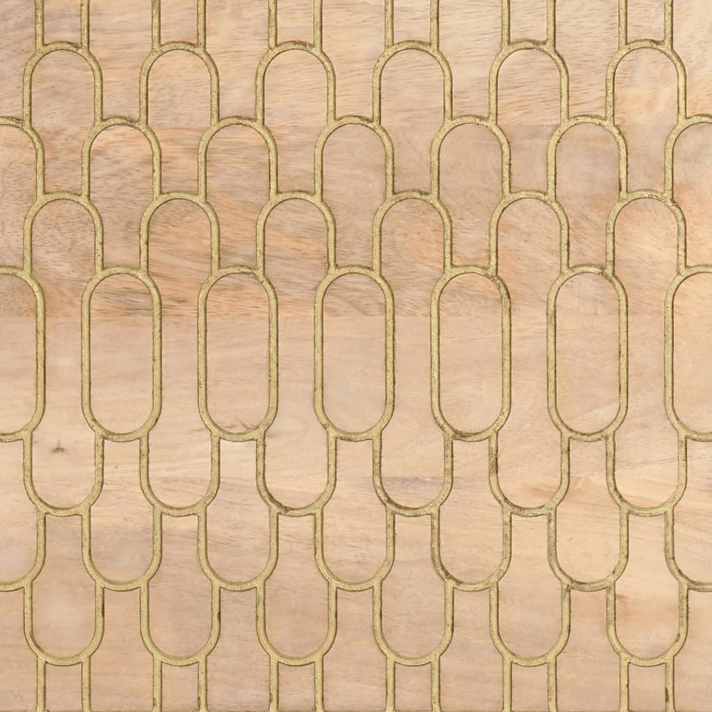 Tavolino da Salotto 80x50x40 cm Legno Massello di Mango
