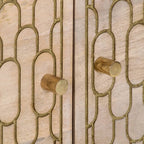 Tavolino da Salotto 80x50x40 cm Legno Massello di Mango
