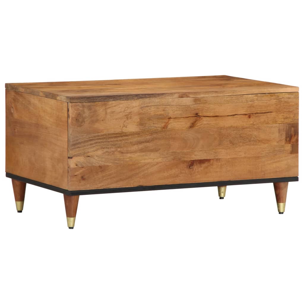Tavolino da Salotto 80x50x40 cm Legno Massello di Mango