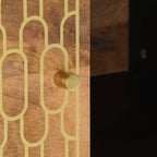 Tavolino da Salotto 80x50x40 cm Legno Massello di Mango