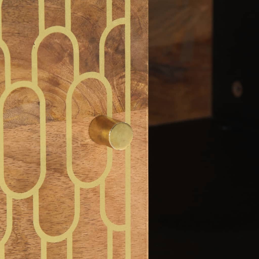 Tavolino da Salotto 80x50x40 cm Legno Massello di Mango