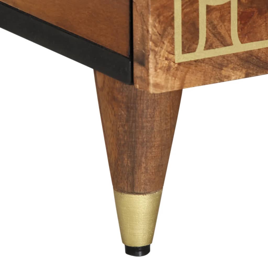Tavolino da Salotto 80x50x40 cm Legno Massello di Mango