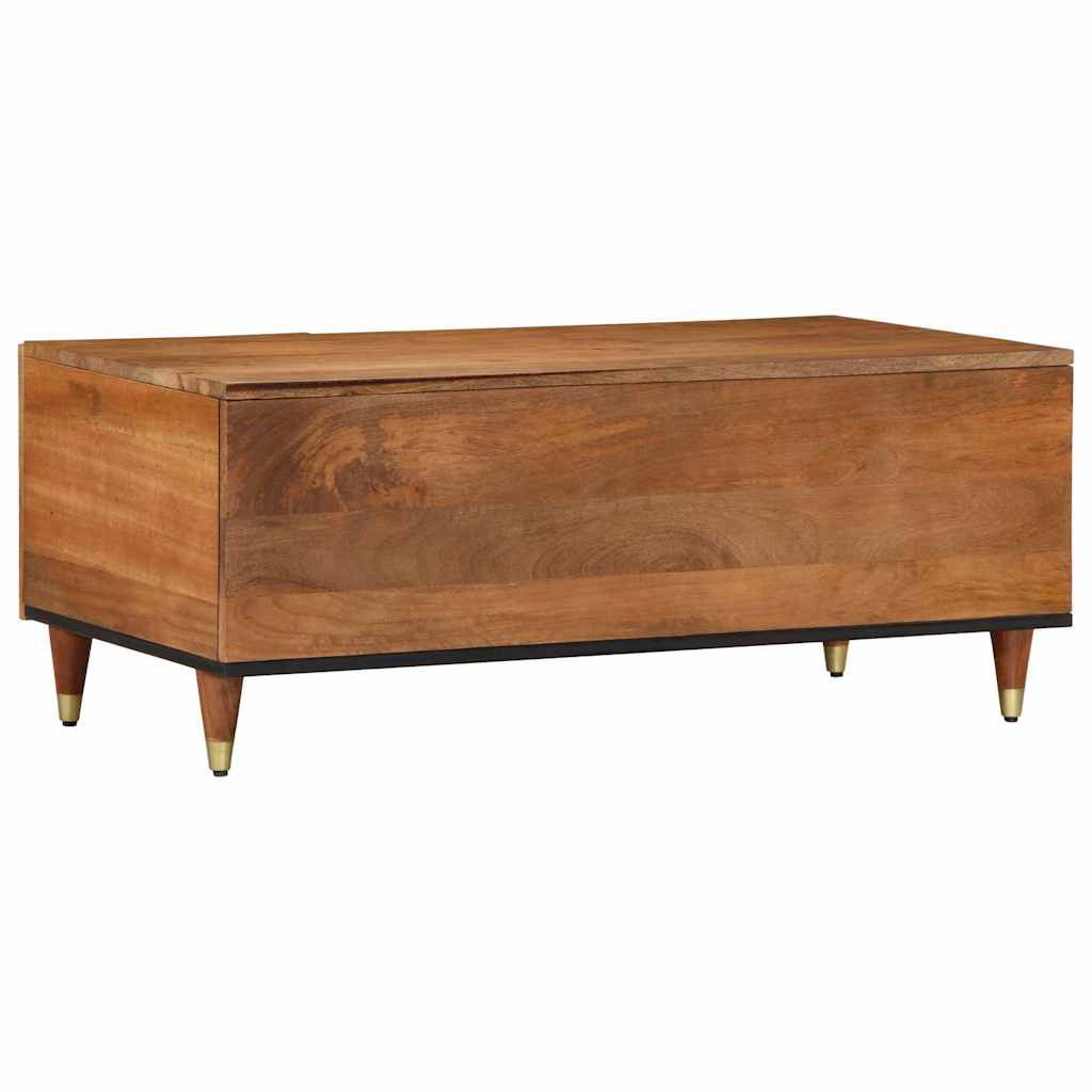 Tavolino da Salotto 100x54x40 cm in Legno Massello di Mango