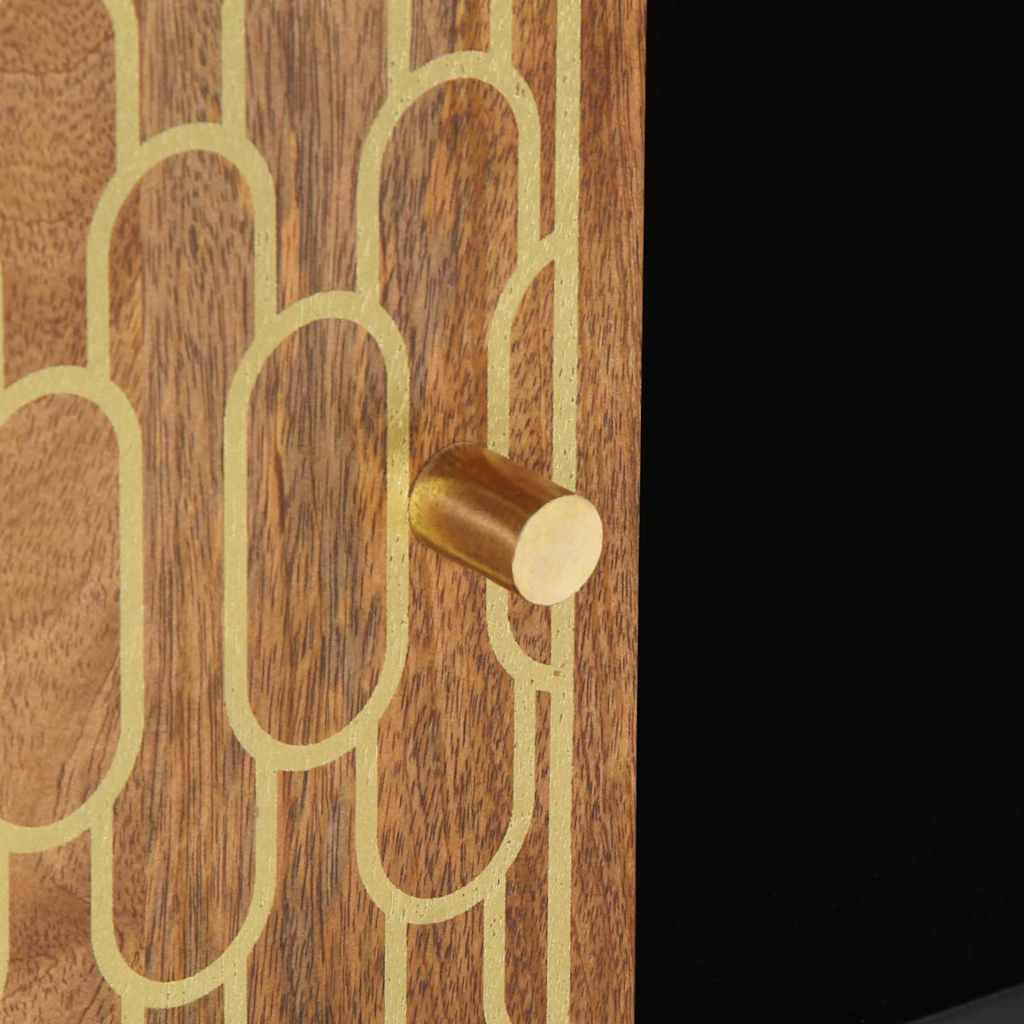 Tavolino da Salotto 100x54x40 cm in Legno Massello di Mango