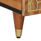 Tavolino da Salotto 100x54x40 cm in Legno Massello di Mango